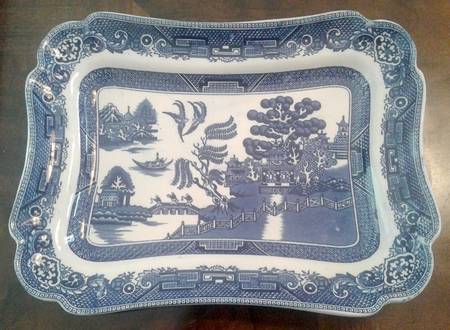 Willow Blue 13" Rectangular Serving Platter
