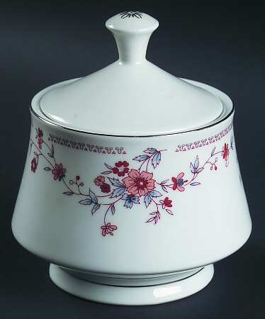 Copenhagen (Platinum, Rim) Sugar Bowl & Lid