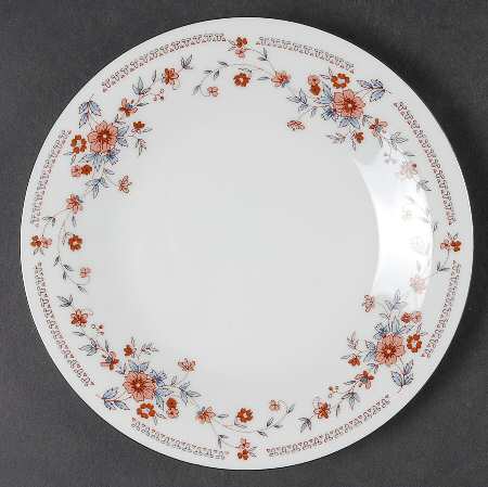 Copenhagen (Platinum, Rim) Salad Plate