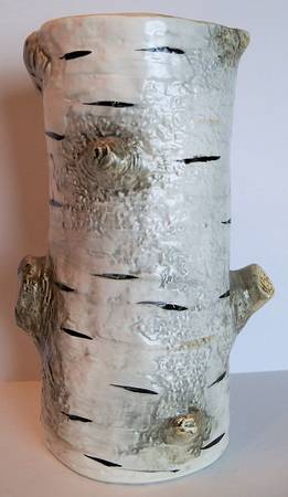 Birch Bark 8" Vase