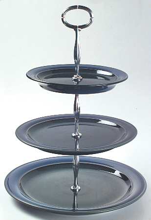 Metz 13 7/8"-14 1/4" 3-Tiered Serving Tray(DP,SP,BB) HC