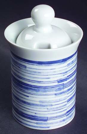 Centra Blue Sugar Bowl & Lid