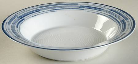 Centra Blue Rim Soup Bowl