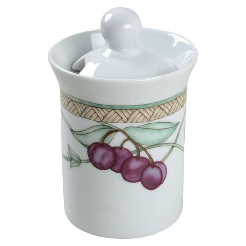 Umbrian Fruits Sugar Bowl & Lid
