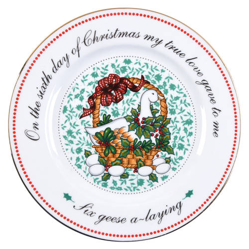 Twelve Days of Christmas Salad Plate by Domestications