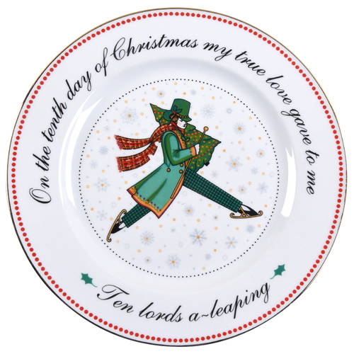 Twelve Days of Christmas Salad Plate by Domestications