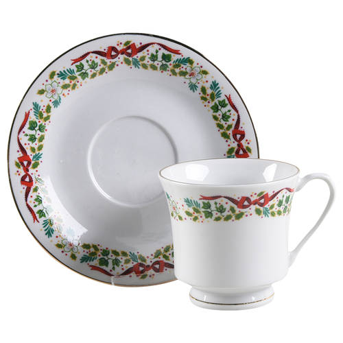 Footed Cup & Saucer Set