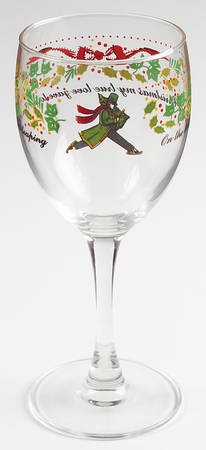 Twelve Days of Christmas 8 Oz Glassware Wine by Domestications