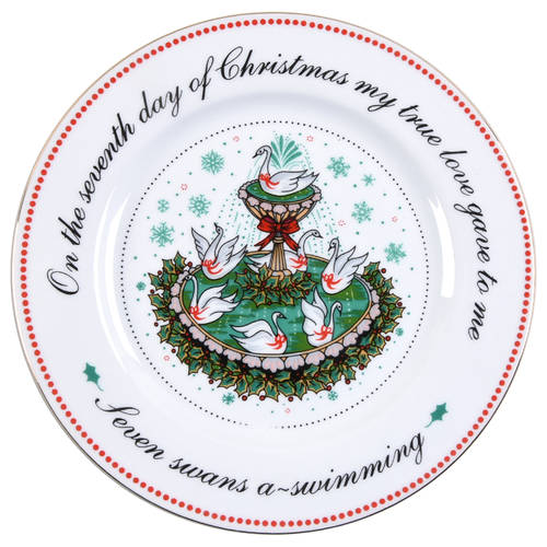 Twelve Days of Christmas Salad Plate by Domestications