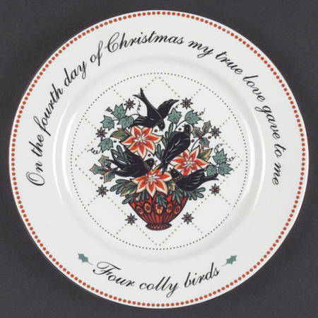 Twelve Days of Christmas Salad Plate by Domestications
