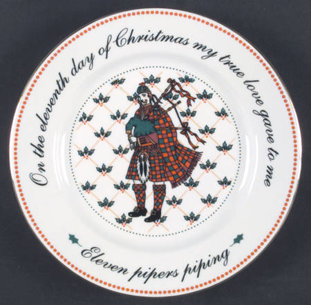 Twelve Days of Christmas Salad Plate by Domestications