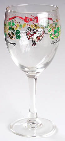 Twelve Days of Christmas 10 Oz Glassware Goblet by Domestications