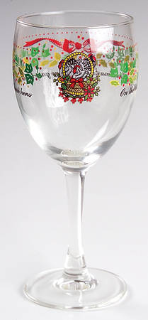 Twelve Days of Christmas 10 Oz Glassware Goblet by Domestications