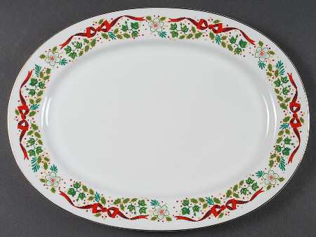 Twelve Days of Christmas 14" Oval Serving Platter by Domestications