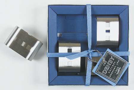 Reflex Metal Napkin Ring - Set of 4