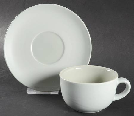 Rondure Sage Flat Cup & Saucer Set