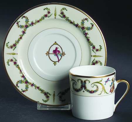 Songes du XVIII European Flat Cup & Saucer Set