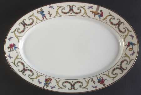 Songes du XVIII 16" Oval Serving Platter