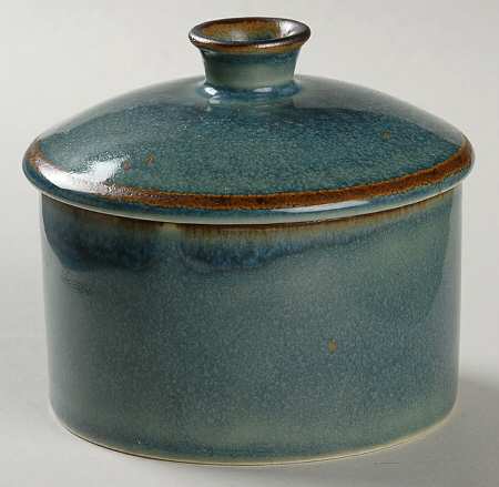 Teal Sugar Bowl & Lid