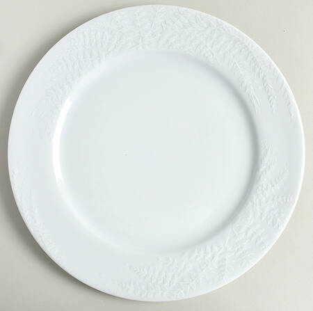 Promenade White 12" Chop Plate (Round Platter)