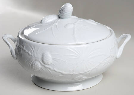 Promenade White Tureen &  Lid