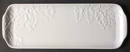 Promenade White Large Sandwich Tray
