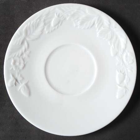 Promenade White Saucer for Breakfast Cup