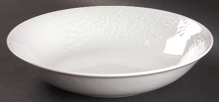 Promenade White 11" Round Vegetable Bowl