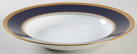 Samarcande Cobalt Rim Soup Bowl