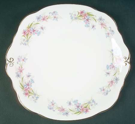 Riversong Square Handled Cake Plate