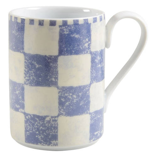 Checkar Blue Mug
