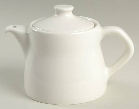 Tudor White Individual Teapot & Lid