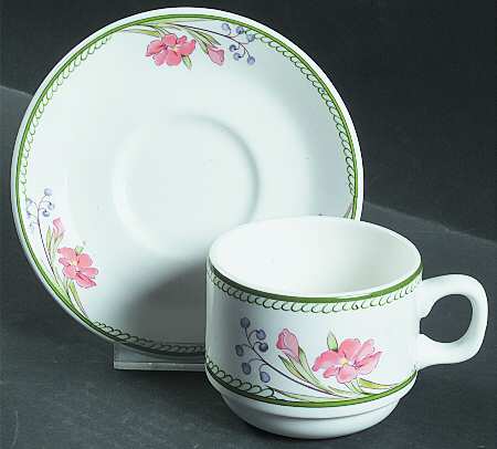 Lugano Flat Cup & Saucer Set