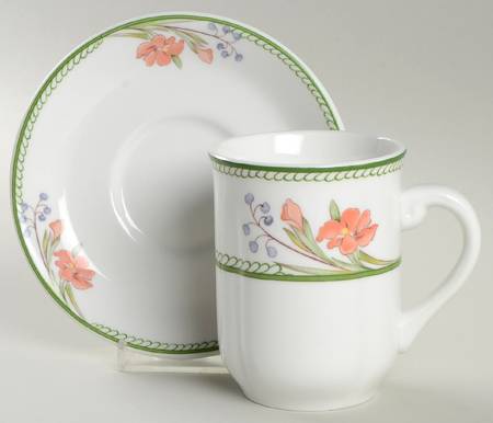 Lugano Flat Cup & Saucer Set