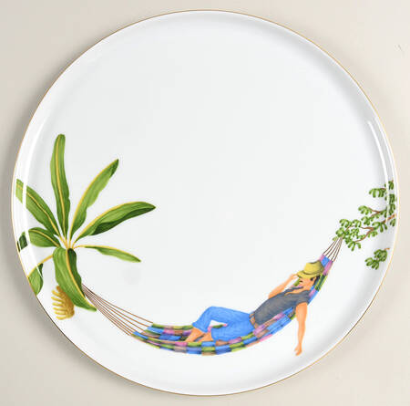 Caraibes Tropical Island Cake Plate