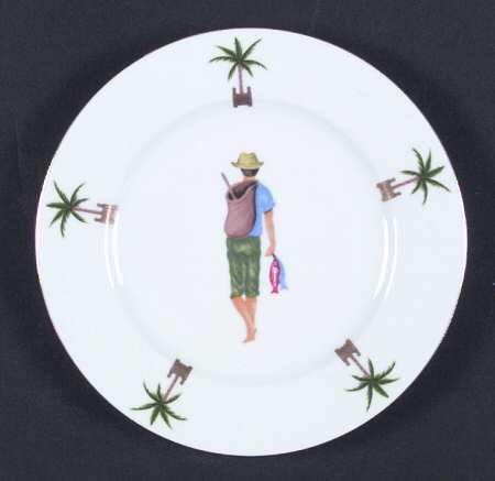 Caraibes Tropical Island Dessert/Pie Plate