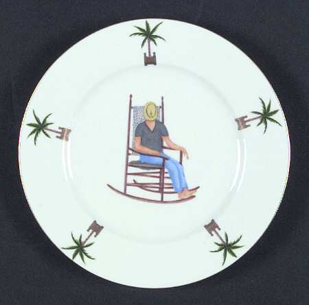 Caraibes Tropical Island Dessert/Pie Plate