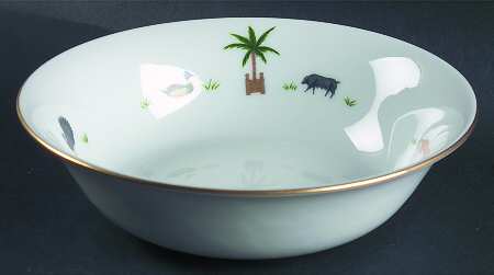 Caraibes Tropical Island Individual Salad Bowl