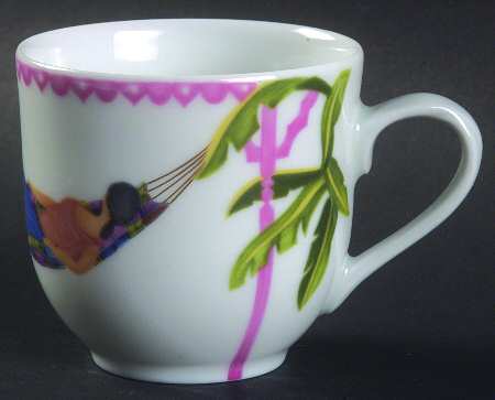 Caraibes Tropical Island Flat Demitasse Cup