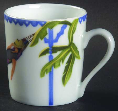 Caraibes Tropical Island Flat Demitasse Cup