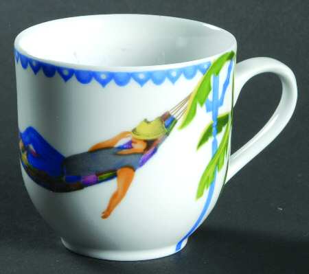 Caraibes Tropical Island Flat Demitasse Cup