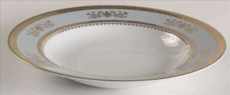 Orsay Powder Blue Rim Soup Bowl