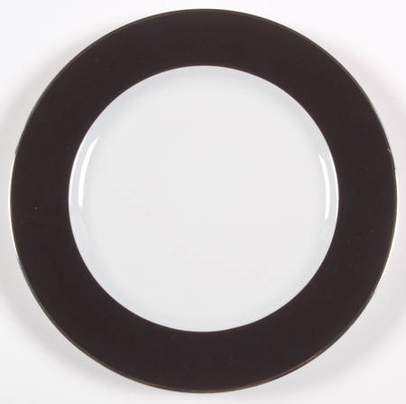 Athos Black Accent Salad Plate