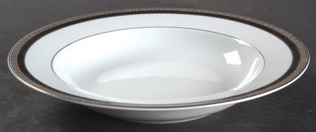 Athos Black Rim Soup Bowl