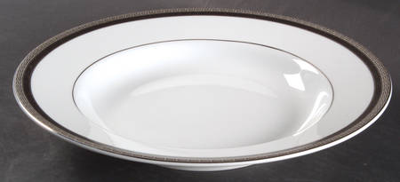 Athos Black 10" Individual Pasta Bowl