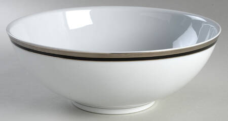 Athos Black 11" Large Salad Serving Bowl