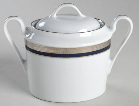 Athos Blue Sugar Bowl & Lid