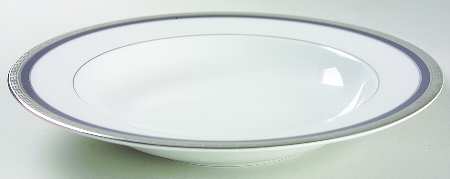 Athos Blue Rim Soup Bowl