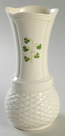 Shamrock (Embossed) 9" Vase