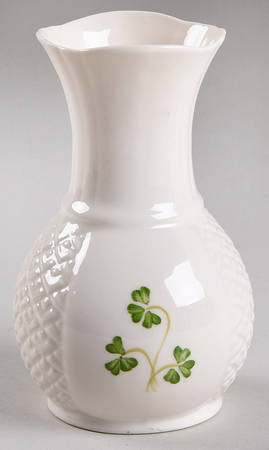 Shamrock (Embossed) 4" Bud Vase